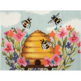 Trimits Modern Bee Large Counted Cross Stitch Kit