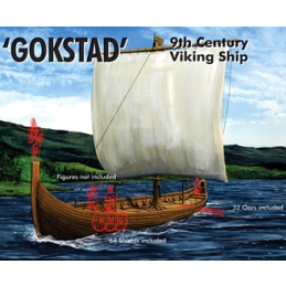 Emhar 1/72 Scale Gokstad 9th Century Viking Ship Model Kit