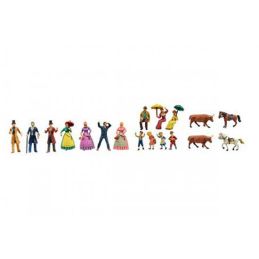 Artesania Latina Set of 18 Metal Figurines for King of the Mississippi
