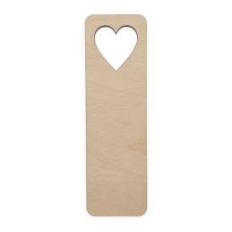 Heart Bookmark Wood Blank