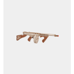 ROKR Thompson Submachine Gun Wooden Model Kit