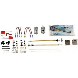 Amati 1/10 Scale Riva Aquarama Italian Runabout Quality Model Kit - Motor & Transmission Set