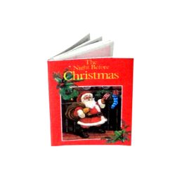 The Night Before Christmas Miniature Book for 12th Scale Dolls House