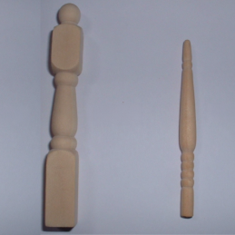 Wooden Stairs and Fittings - Baluster Rails (12) for 12th Scale Dolls House