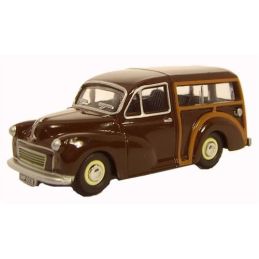 Oxford Diecast 1/76 Scale Morris Minor Traveller 1967 Maroon Die Cast Model