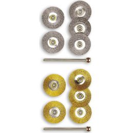Proxxon Wire Wheel Brushes - Proxxon Wire Wheel Brush - Brass 22mm (pkt 5)