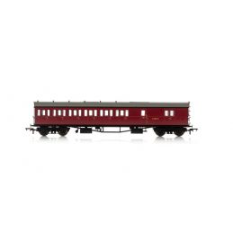 Hornby BR, Collett 57' Bow Ended D98 Six Compartment Brake Third (Left Hand), W5507W - Era 4 OO Gauge