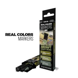 AK Interactive WWII Allied Aircraft Cockpit Colours Markers Set
