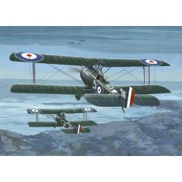 Roden 1/32 Scale British Sopwith 1 1/2 Strutter WWI Comic Fighter, 1917/18 Model Kit