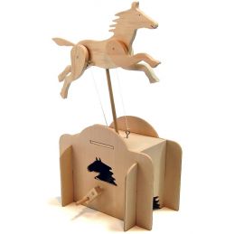 Pathfinders Make Your Own Jumping Horse Automata Wood Kit