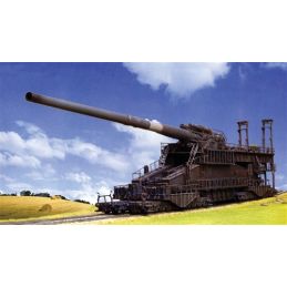 Sora Art 1/144 Scale Dora 80cm WWII German Super Heavy Railway Gun Model Kit