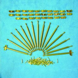12th Scale Dolls House Set of 15 Rods and 30 Brackets
