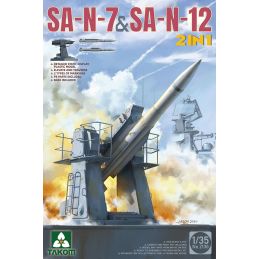 Takom 1/35 Scale Russian Navy SA-N-7 'Gadfly' & SA-N-12 'Grizzly' SAM 2 in 1 Model Kit