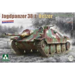 Takom 1/35 Scale German WWII Jagdpanzer 38(t) Hetzer Early Production Limited Edition Model Kit