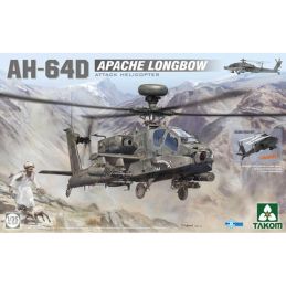 Takom 1/35 Scale US AH-64D Apache Longbow Attack Helicopter Model Kit
