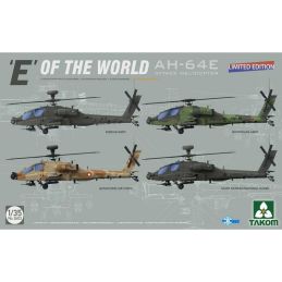 Takom 1/35 Scale E of the World AH-64E Attack Helicopter Model Kit