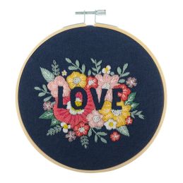 Trimits Love Embroidery Hoop Kit