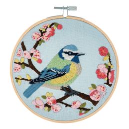 Trimits Bird Blossom Embroidery Hoop Kit
