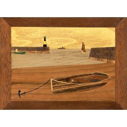 Waiting For The Tide Traditional Marquetry Craft Kit 260x188mm