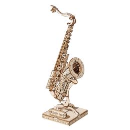 Rolife Saxophone Wooden Model Kit