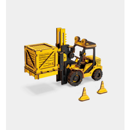ROKR Forklift Wooden Model Kit