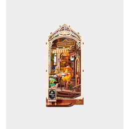 Rolife Holiday Café 3D Wooden DIY Miniature House Book Nook