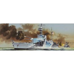 Trumpeter HMS Roberts Monitor 1:350 Scale Detailed Plastic Model Ship Kit - Starter Paint Pack 8 x 17ml Pots