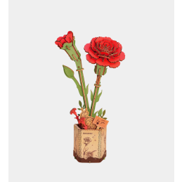 Rowood Red Carnation Wooden Model Kit