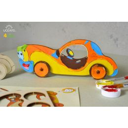 UGears 3D Colouring Car Wooden Model Kit