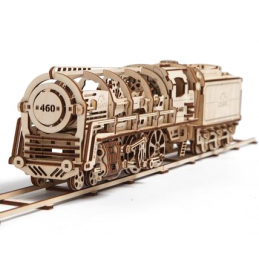 UGears Steam Locomotive Wooden Kit - Locomotive