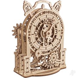 UGears Vintage Alarm Clock Wooden Model Kit