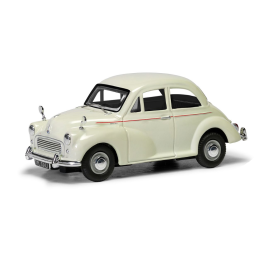 Corgi 1/43 Scale Morris Minor 1000 - Snowberry White Die Cast Model
