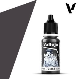 Vallejo Model Color 17ml  Metallic Oily Steel