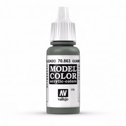 Vallejo Model Color 17ml  Metallic Gunmetal Grey