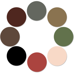 Paint Pack for Tamiya U.S Navy PBR 31 Mk.II Patrol Pibber Kit (8 x 17ml Bottles)