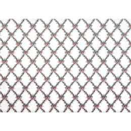 Glossy Climbing Rose Wallpaper for 12th Scale Dolls House