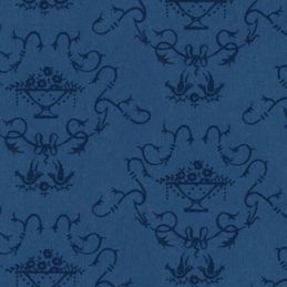 Bettiscombe Blue Wallpaper for 12th Scale Dolls House