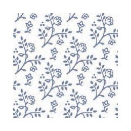 Julia Blue on White Wallpaper for 12th Scale Dolls House