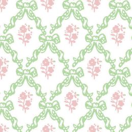 Melissa Wallpaper for 12th Scale Dolls House - Sage & Pink