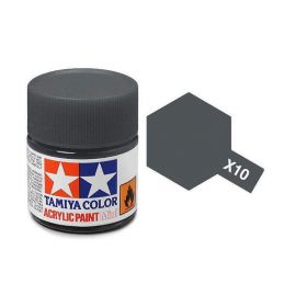 Tamiya Acrylic Gloss Paint (10ml) - Gun Metal
