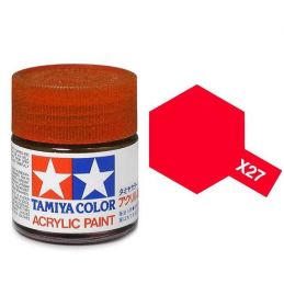 Tamiya Acrylic Gloss Paint (10ml) - Clear Red