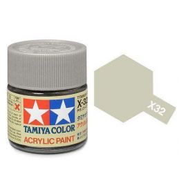 Tamiya Acrylic Gloss Paint (10ml) - Titanium Silver