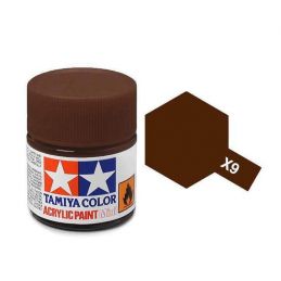 Tamiya Acrylic Gloss Paint (10ml) - Brown