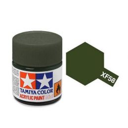 Tamiya Acrylic Flat Paint (10ml) - Olive Green