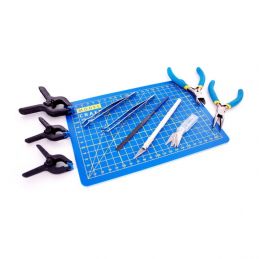 Modelcraft 12-Piece Boat Building Tool Set Pack of 12