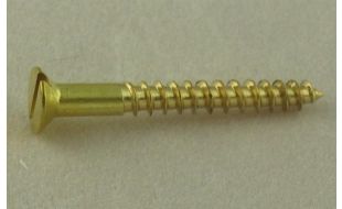Brass Countersunk Screws - 6 x1 1/4"