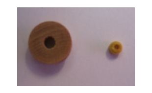 Wooden Pulleys - 3.5mm Wooden Pulleys (10)