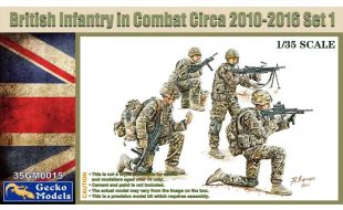 Gecko 1/35 Scale British Infantry In Combat Circa ?2010-2016? Set 1 Figures Model Kit