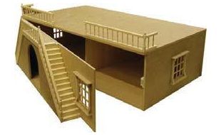 Unpainted Basement Ready to Assemble 12th Scale Dolls House Kit