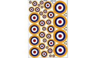 RAF Roundels (R,W,B and Y Type 1A)